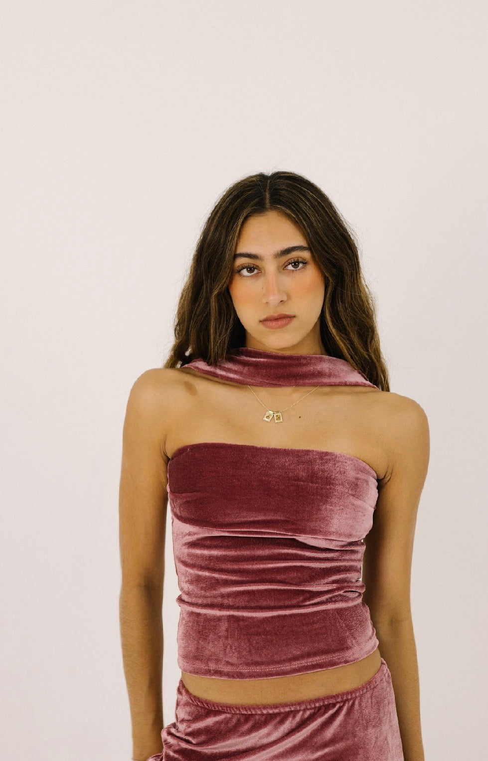 TOP CAPELLA | TERCIOPELO ROSA