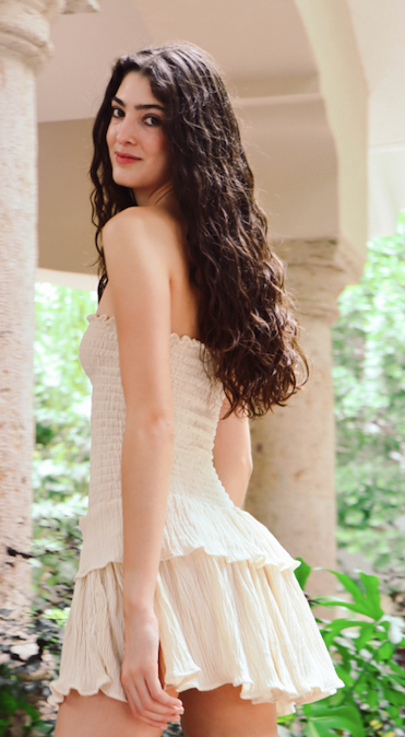 VESTIDO I BABIEKA HUESO