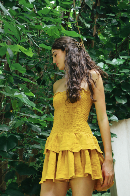 VESTIDO I BABIEKA AMARILLO