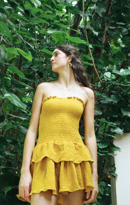 VESTIDO I BABIEKA AMARILLO