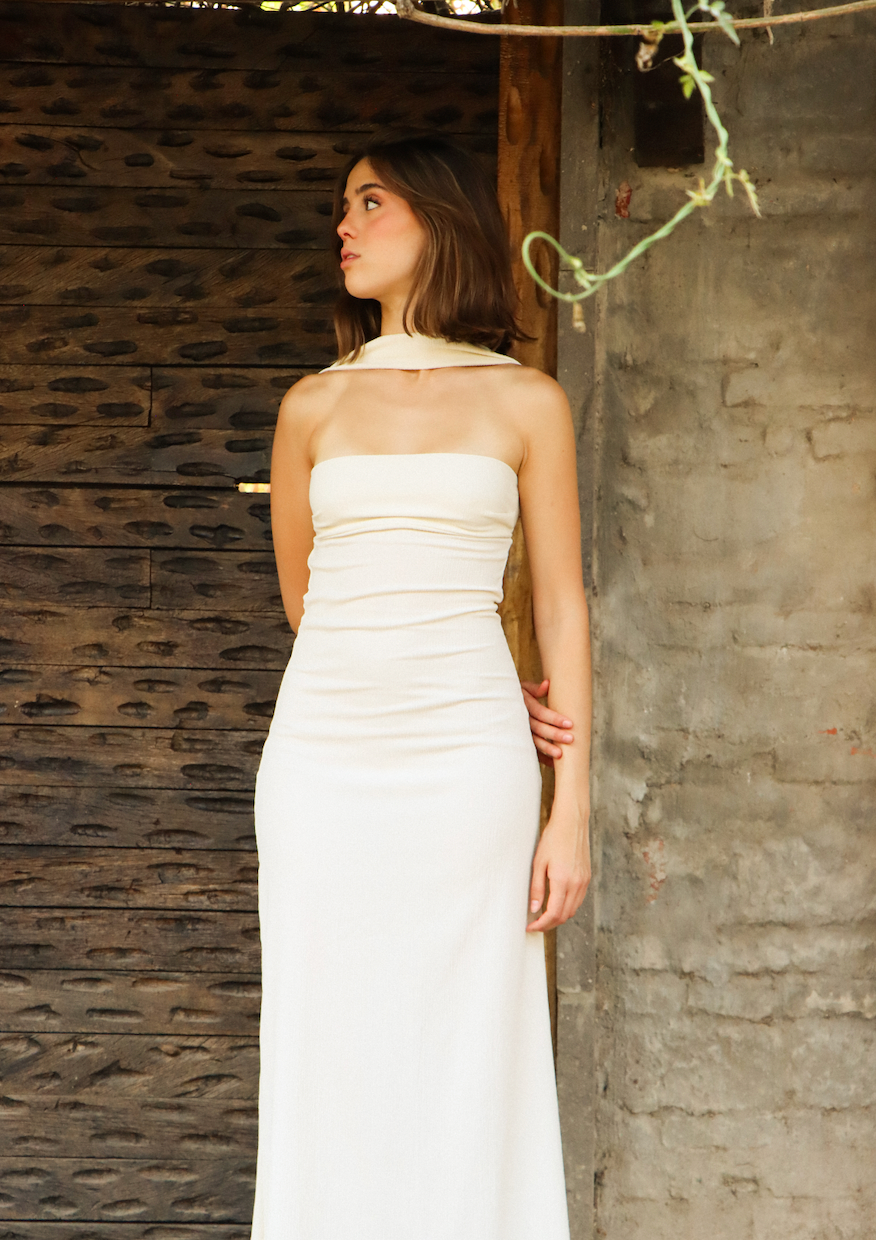 VESTIDO CAPELLA I HUESO
