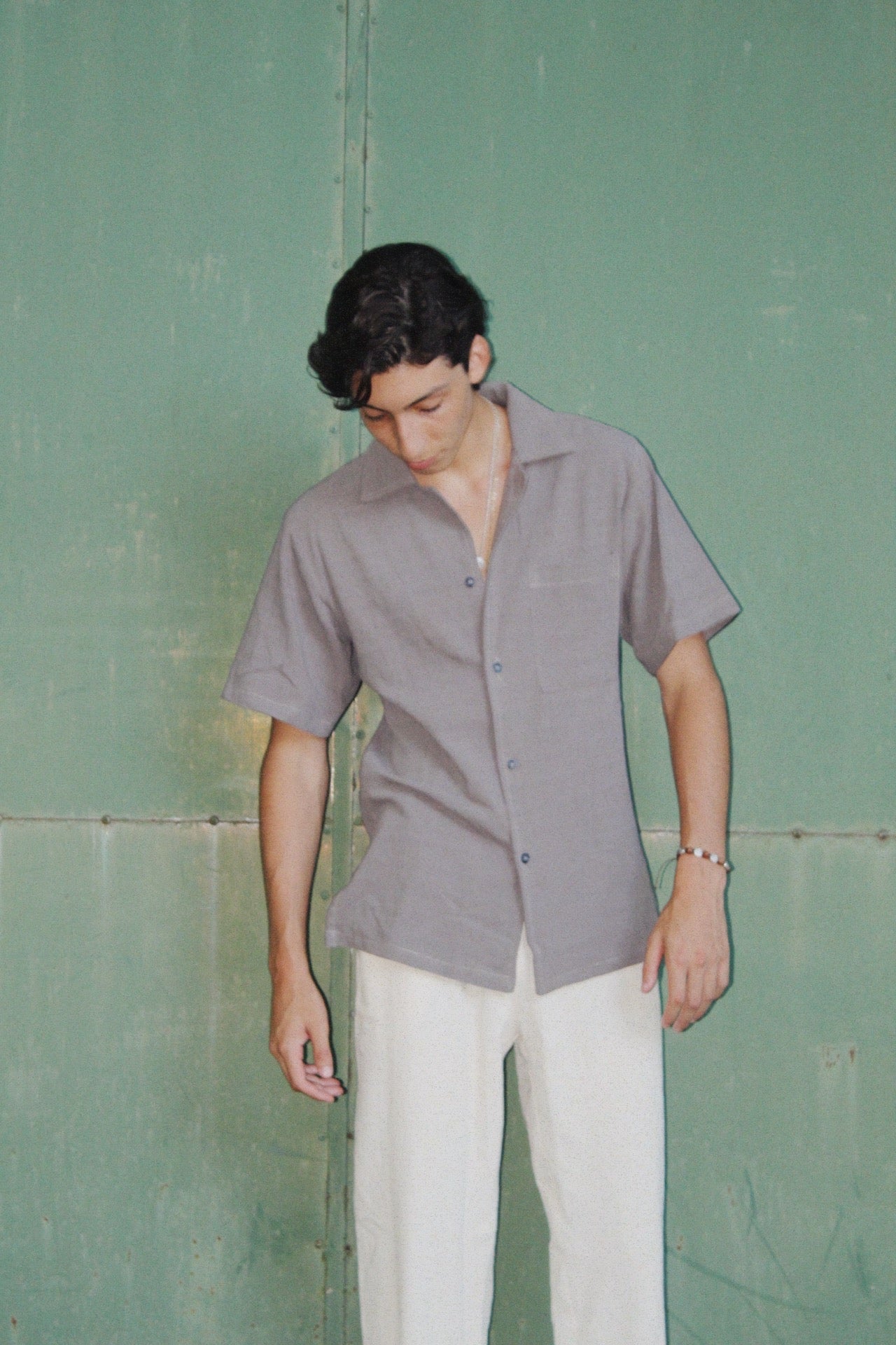 CAMISA SÁNTALO GRIS