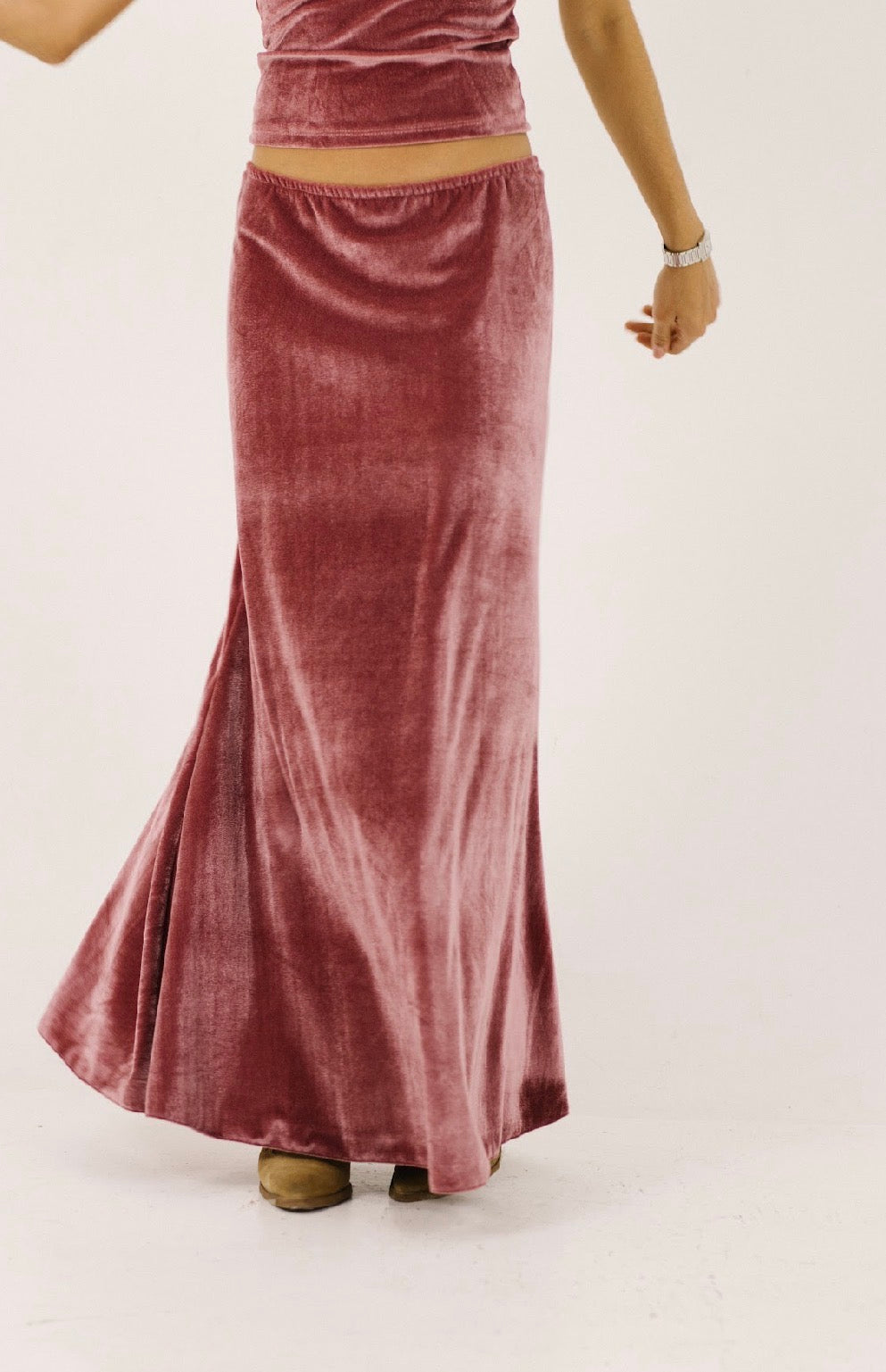 FALDA | TERCIOPELO ROSA