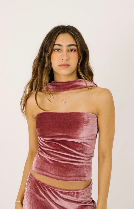 TOP CAPELLA | TERCIOPELO ROSA