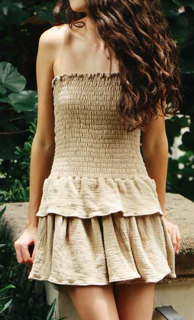 VESTIDO I BABIEKA BEIGE