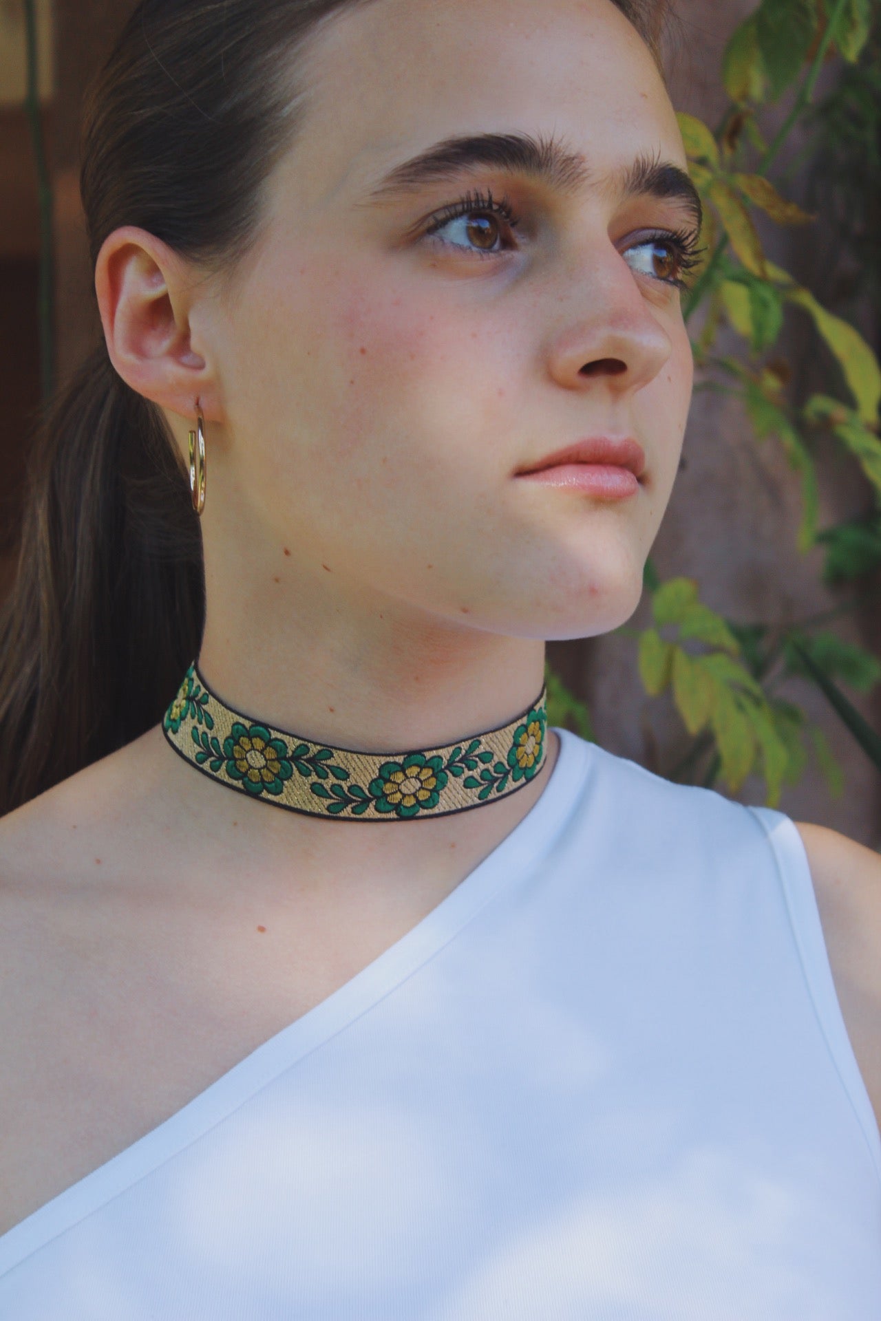 CHOKER | BORDADO VERDE