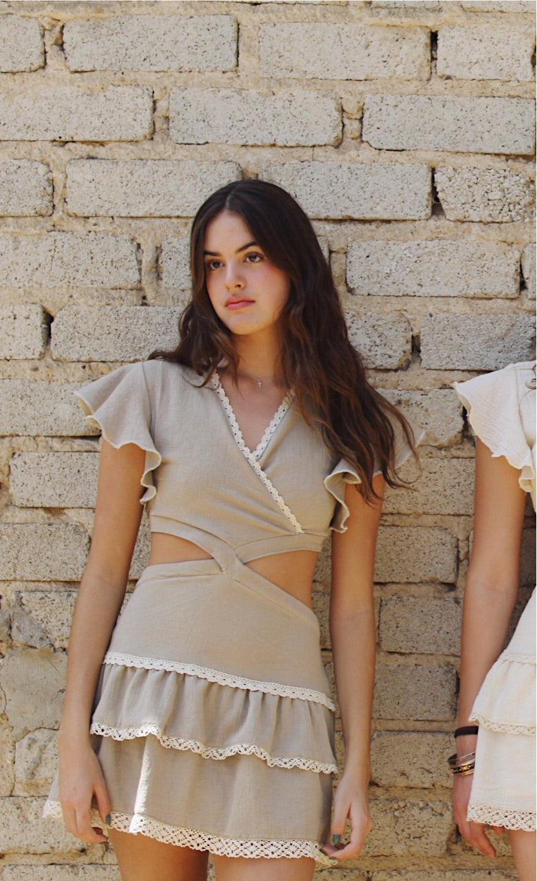 VESTIDO DOMINIKA | BEIGE